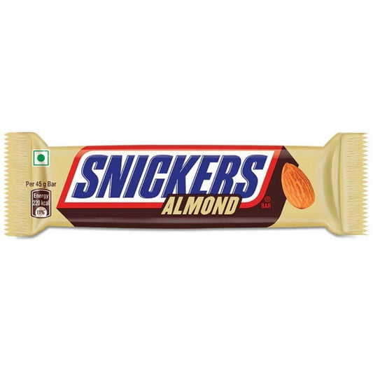 Snickers Almond, barretta di cioccolato alle mandorle da 49.9g
