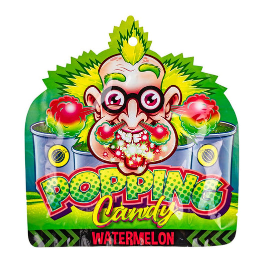 Dr. Sour Popping Candy Watermelon, caramelle scoppiettanti aspre al gusto anguria da 15g
