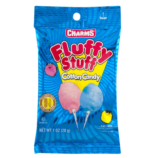 Charms Fluffy Stuff Candy Floss, zucchero filato alla frutta da 28g