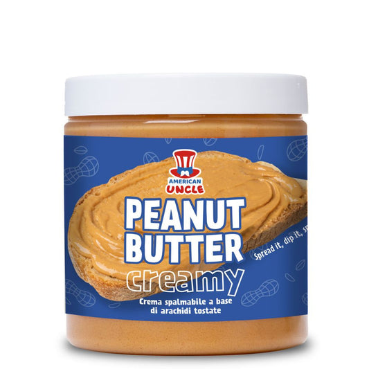 American Uncle Peanut Butter Creamy, burro d'arachidi da 220g